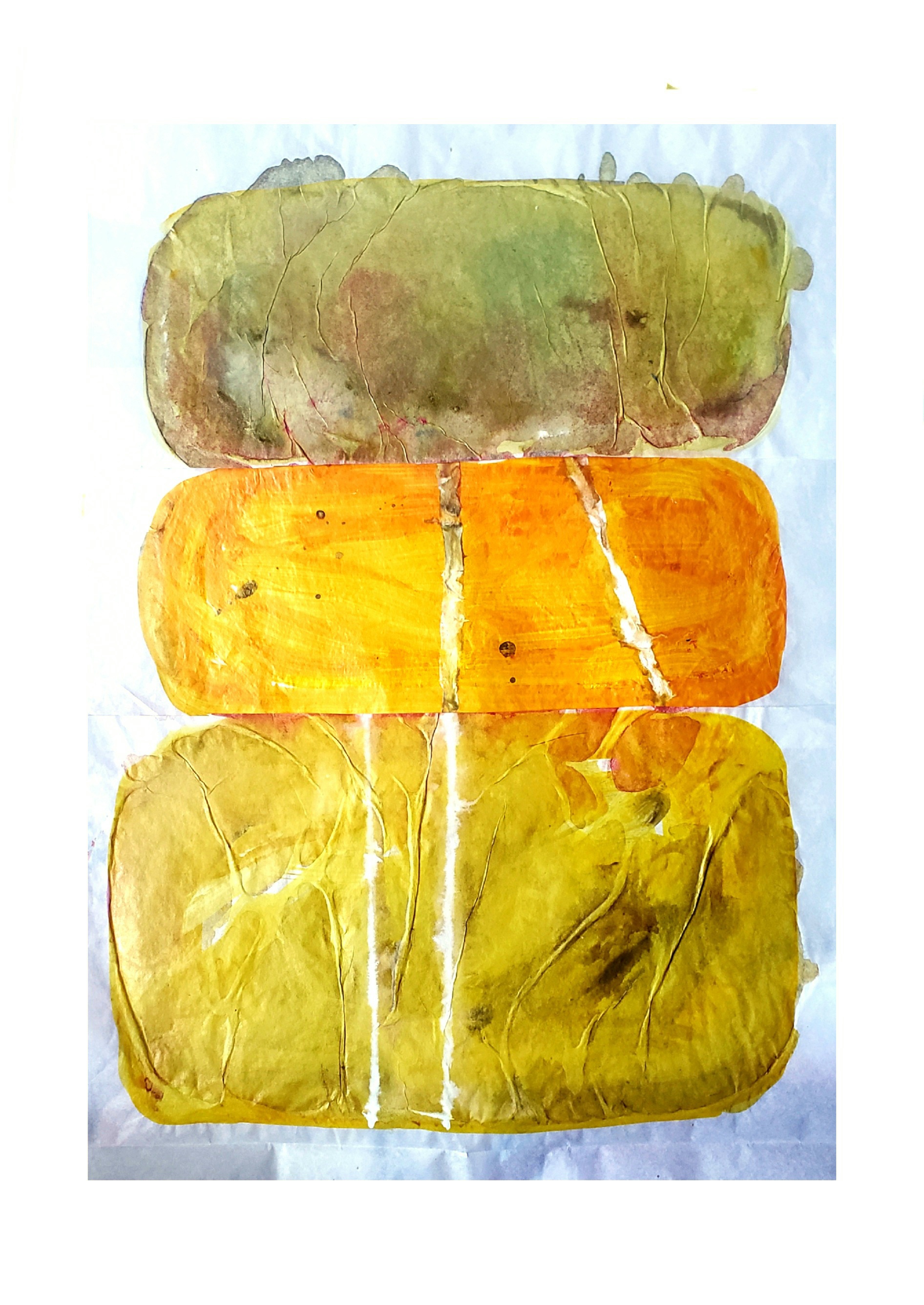 Seda Bahia I — 2025 — 0.50m x 0.30m. Acrílico sobre papel de seda. Colagem — Fabio Crisanti